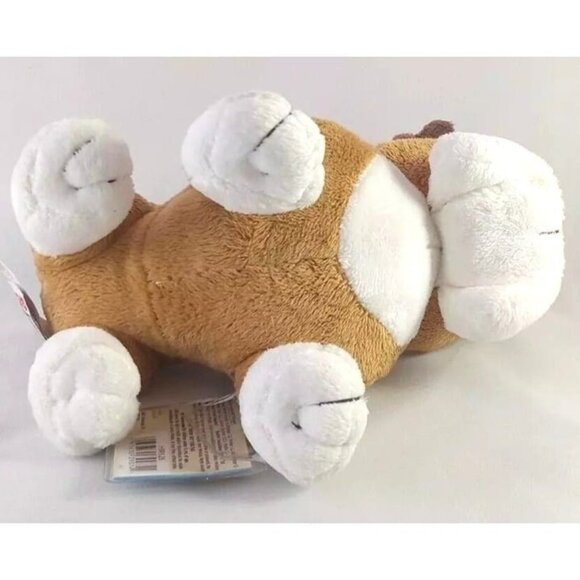 Webkinz Ganz Bulldog Plush Toy Brown & White Stuffed Animal About 8" - Picture 5 of 12